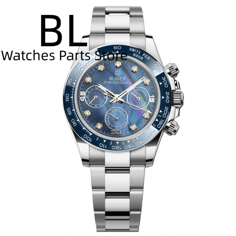 Luxury Watch German - BLIGER 39mm luxe VK63 montre pour