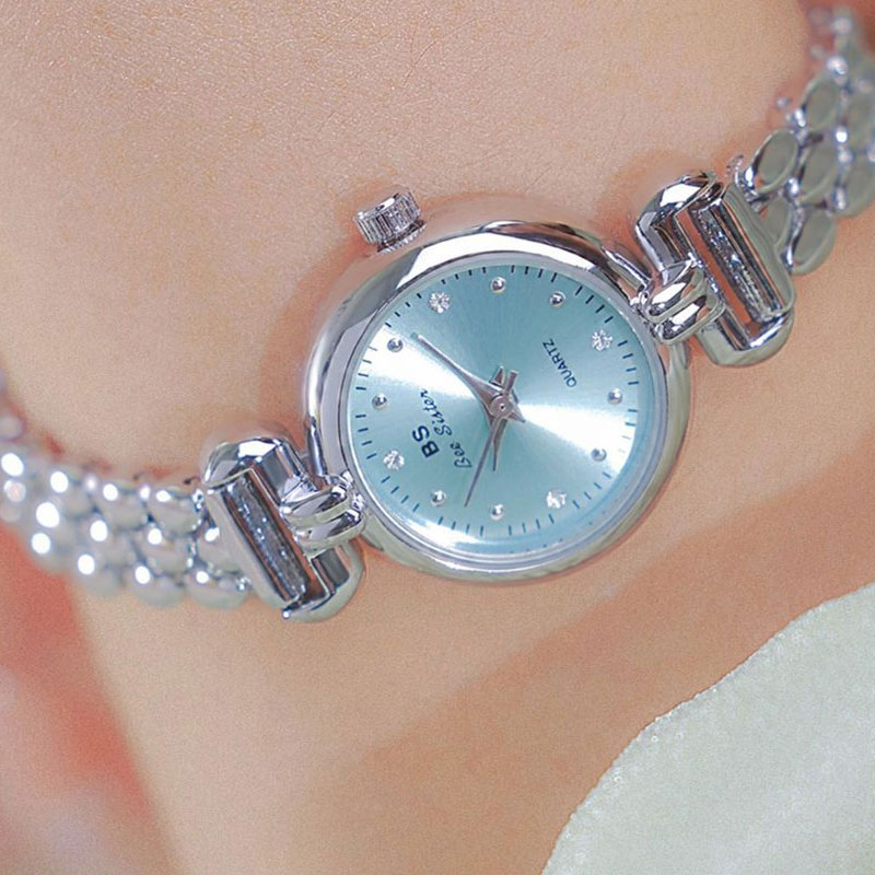 Quiet Luxury Watch - Bracelet de montre en argent bleu