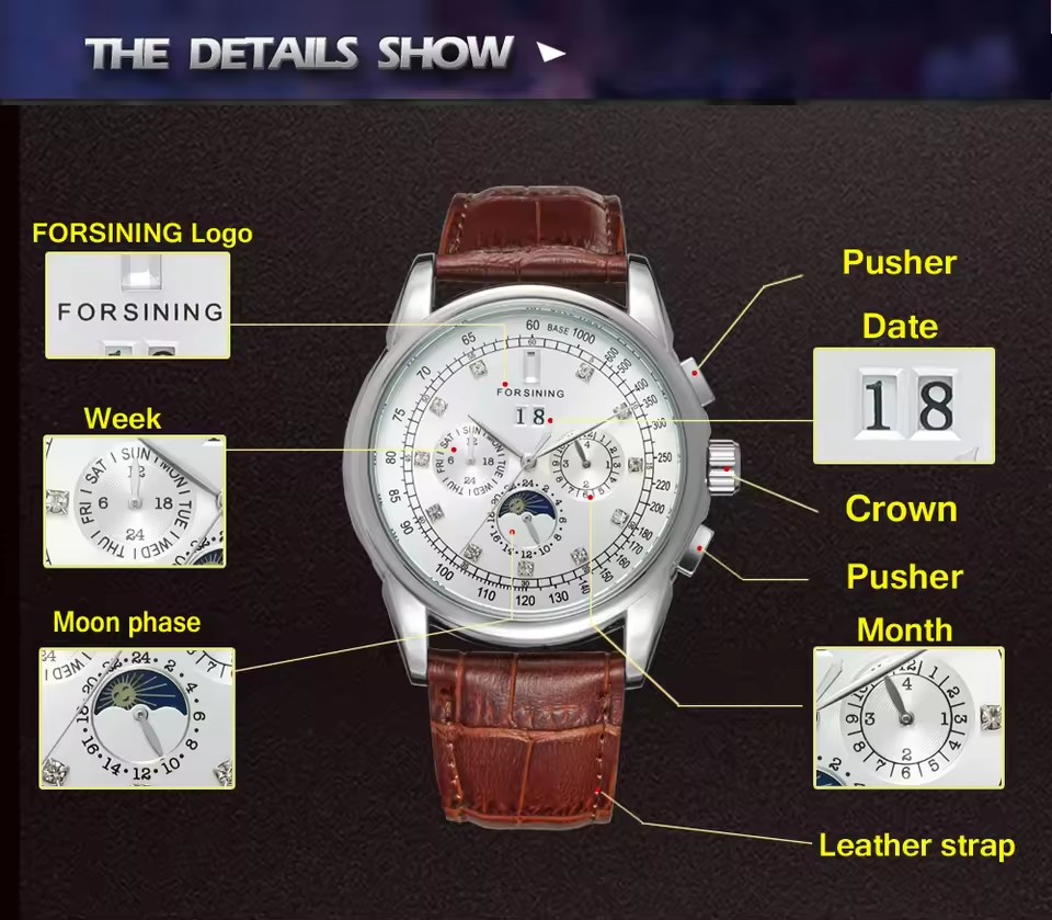 FORSINING réplique multifoncti - Patek Philippe Watch Aquanaut avis et prix